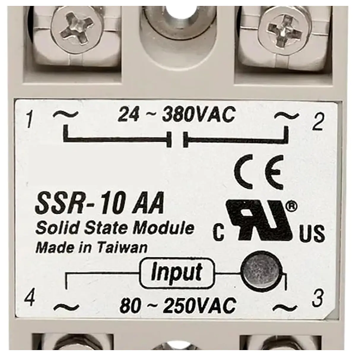 Ssr 10aa 25aa 40aa AC Control AC SSR White Case Single Phase Solid State Relay 25AA