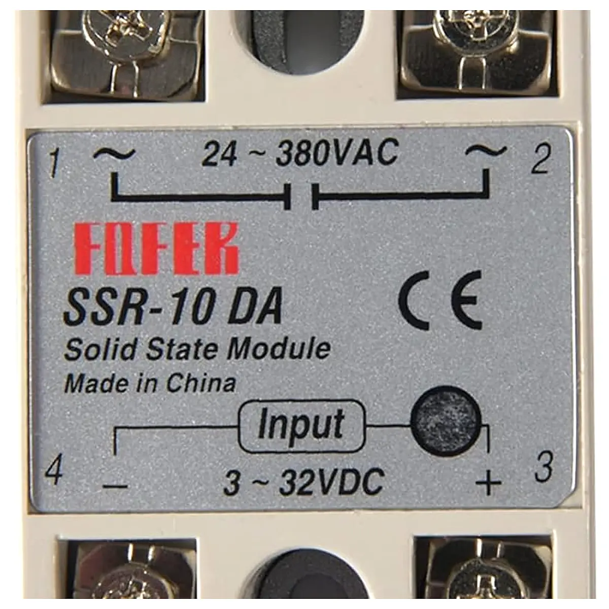SSR 10DA SSR 25DA SSR 40DA 10A 25A 40A Solid State Relay Module 3 32V Input DC 24 380V AC Output Ssr 10da