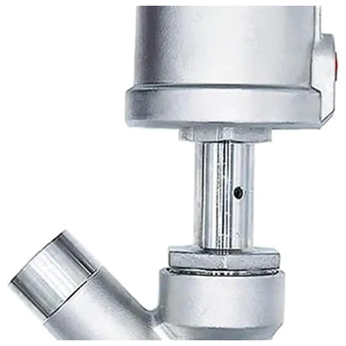DN25 Stainless Steel Pneumatic Welding Angle Seat Valve Normally Closed Steels Actuator for Steam Open Single Acting