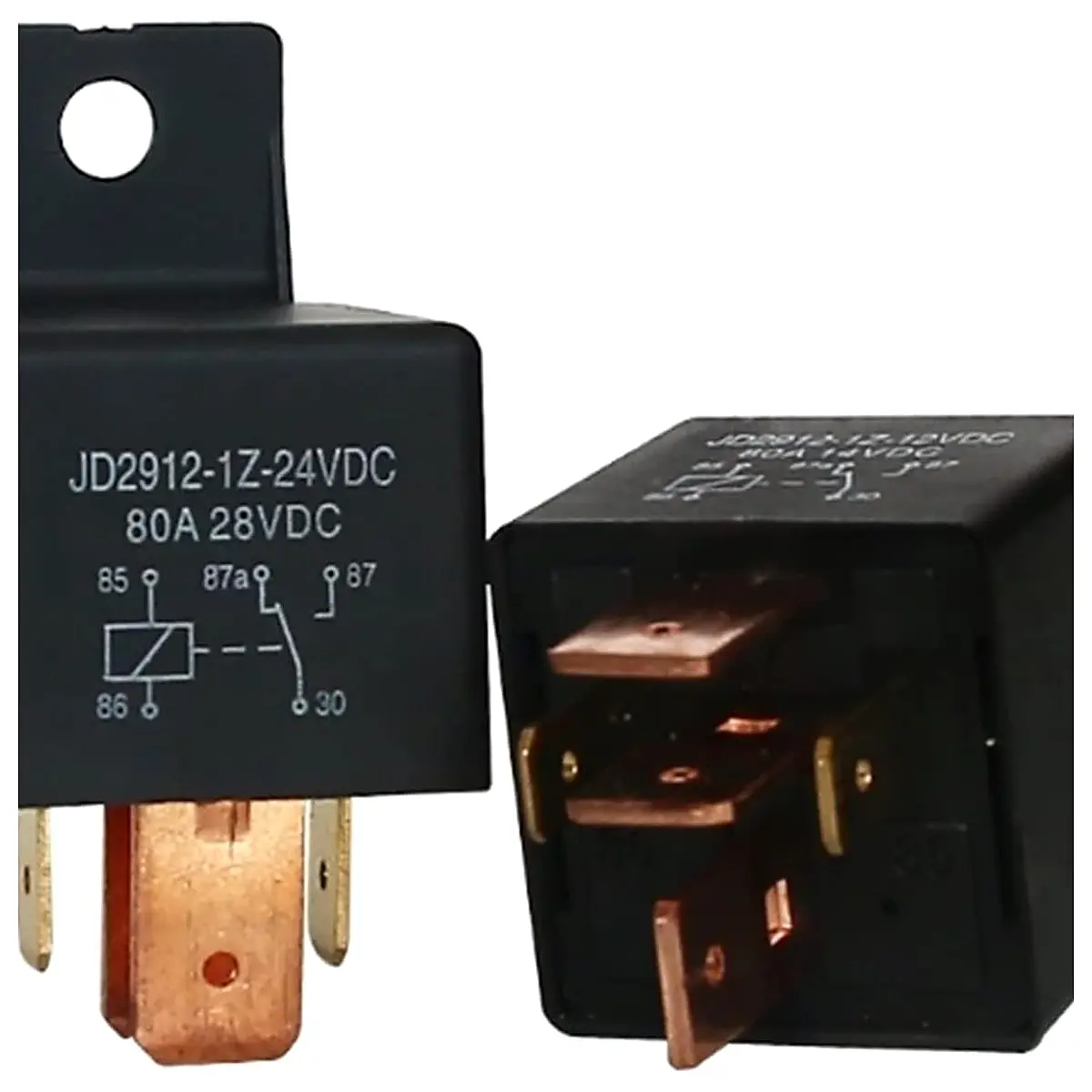 5PCS LOT Automotive Relay JD2912 1Z 12VDC JD2912 1Z 24VDC JD2912 1Z 12V 24V 80A 5PIN High Current Relay JD2912 1Z 24VDC