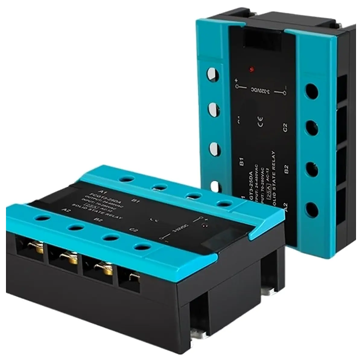 DA Three Phase Solid State Relay 25A 40A 100A DC to AC 3 Phase SSR 3 32V DC Control 24 480V DC Control AC, 25A
