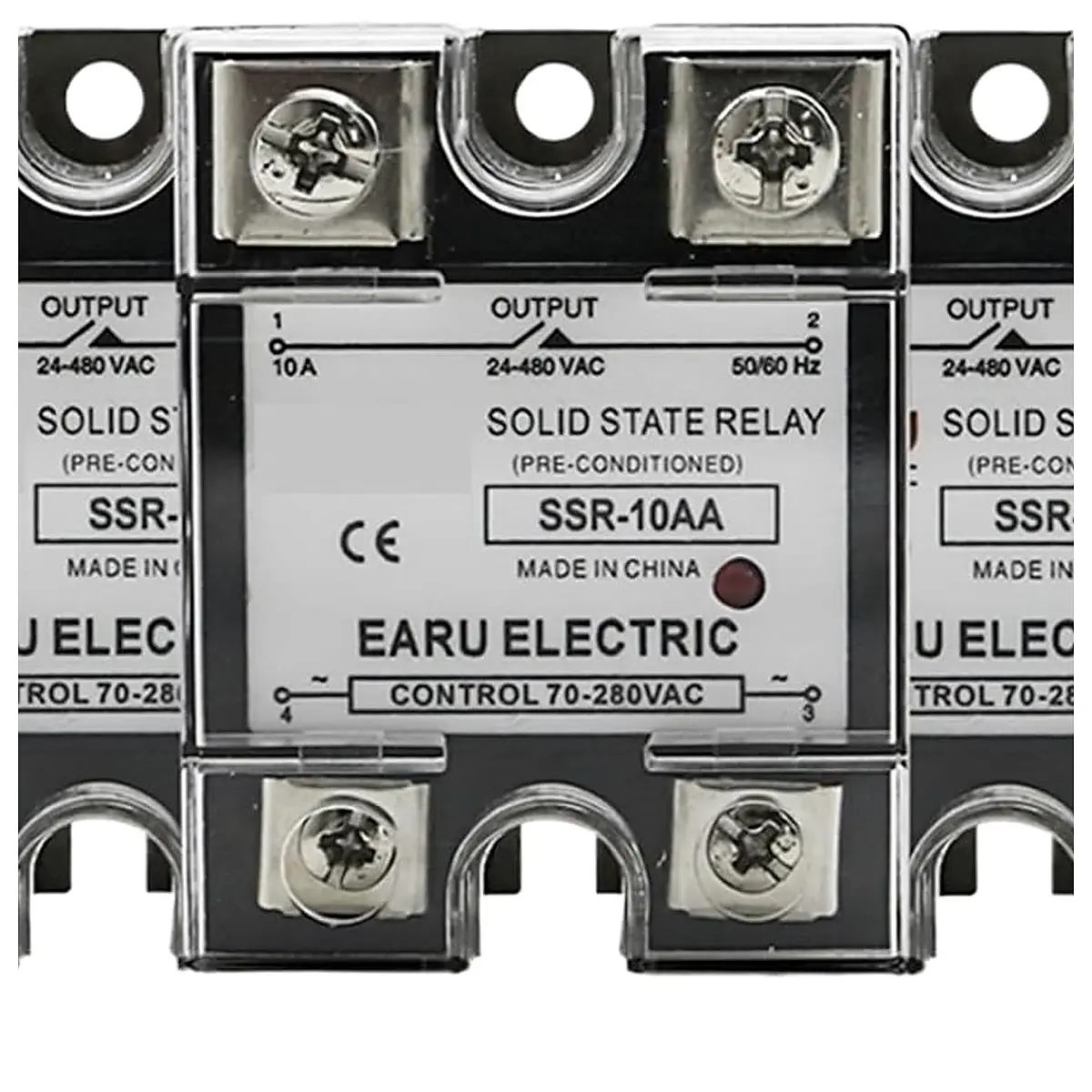 1PCS SSR 25AA SSR 40AA SSR 60A 120A Single Phase Solid State Relay Module AC70 280V Input AC24 480V Output PID Temperature Control 150A