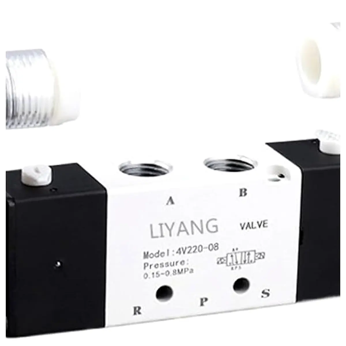 Three Position Five Way Solenoid Directional Valve 4V230C 08 4V130 06 4V330 10 4V430C 4V220 08 DC24
