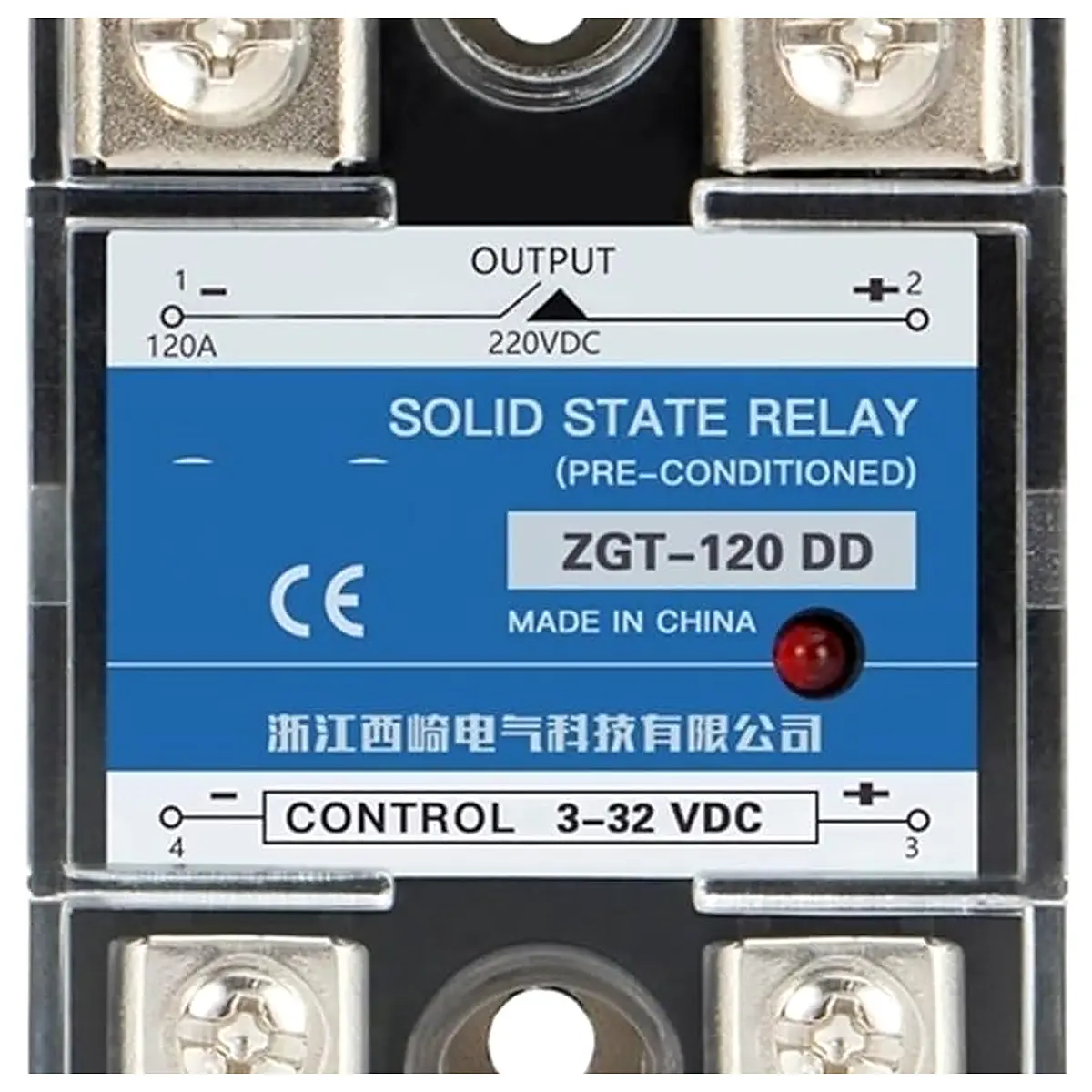 SSR 120DD 150DD 220V 380V 600V Single Phase JGX DC Control DC Heat Sink 3 32VDC to 5 220VDC 120A 150A DD Solid State Relay 1 L