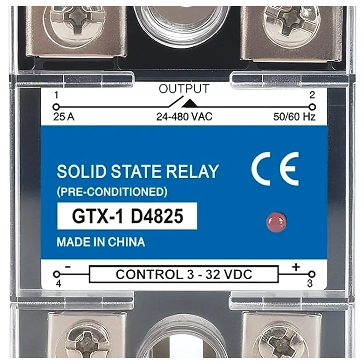 SSR 10A 25A 40A 60A 80A 100A 120A Single Phase Solid State Relay DC Control AC 3 32V Control 220V 10DA 25DA 40DA AC Control AC, 25A