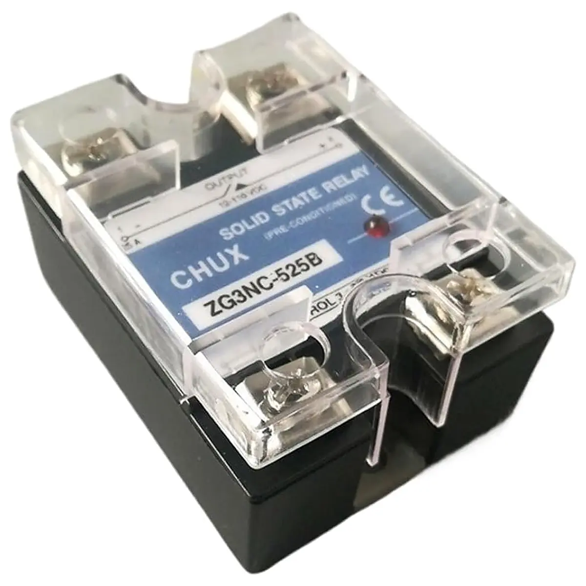 Solid State Relay 25A Low Voltage 12 110VDC Input 3 32VDC to Single Phase SSR 525B