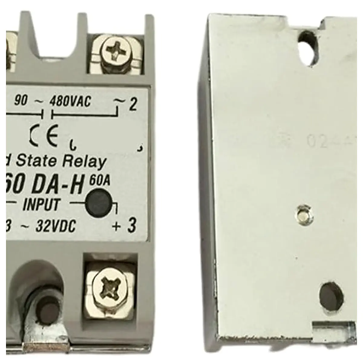 1PCS SSR60DA H SSR 60DA H 60A Solid State Relay Input 3 32VDC Output 90 480VAC