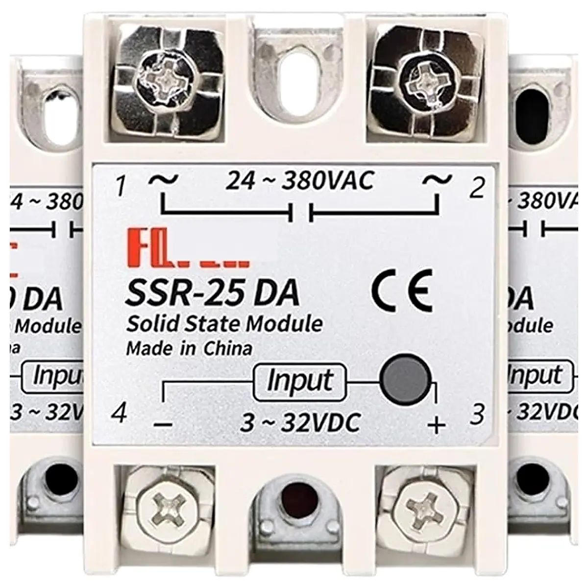 10A SSR 25A Solid State Relay 40A Output 3 32VDC 24 480VAC 220V Single Phase DC to AC 40A Relay SSR HeatSink SSR 40DA DC Controls AC DA, Heat Sink