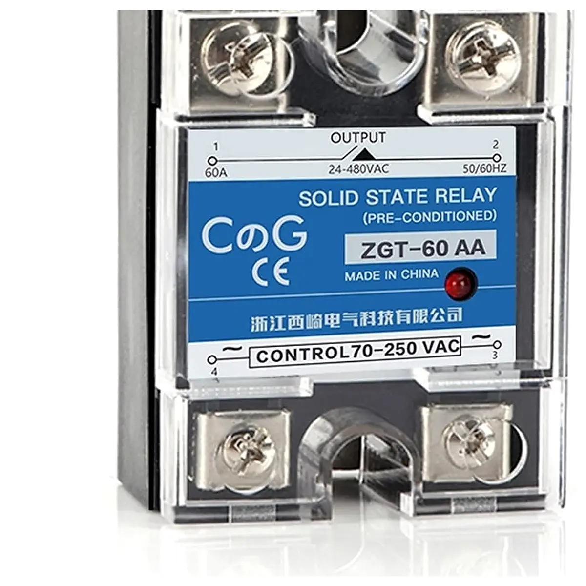 SSR 60AA 80AA 100AA Relay Single Phase AC Control 70 280VAC to 24 480V Heat Sink 60A 80A 100A AA Solid State 80AA