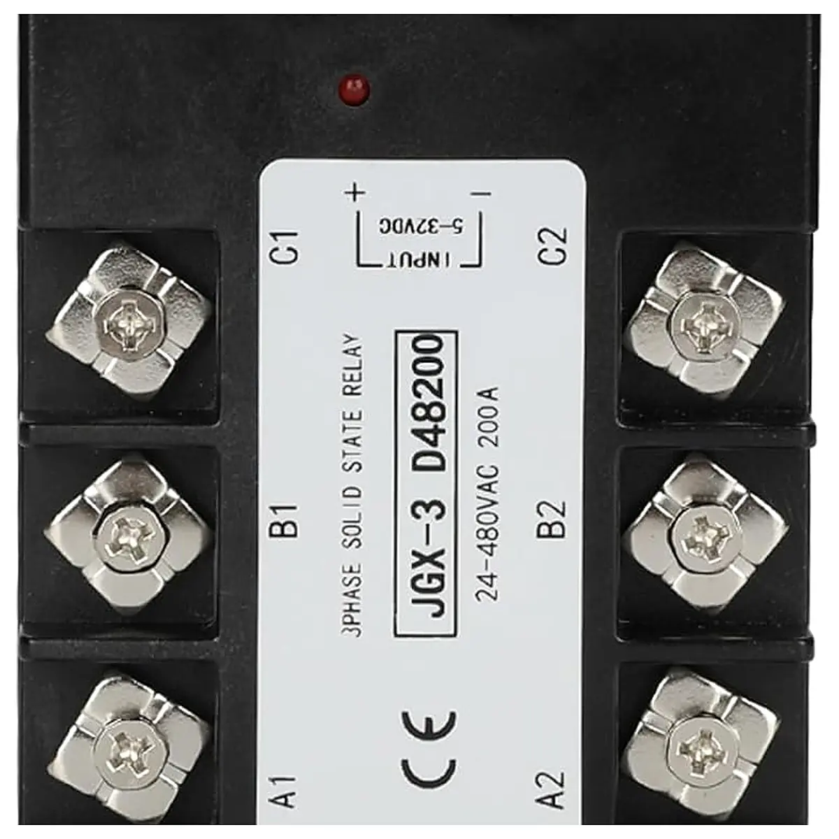 CE Approved Excellent 200A DC AC AC AC Three Phase Solid State Relay Module SSR Low Switching Loss Output Voltage Range 24 480VAC 200A AC to AC
