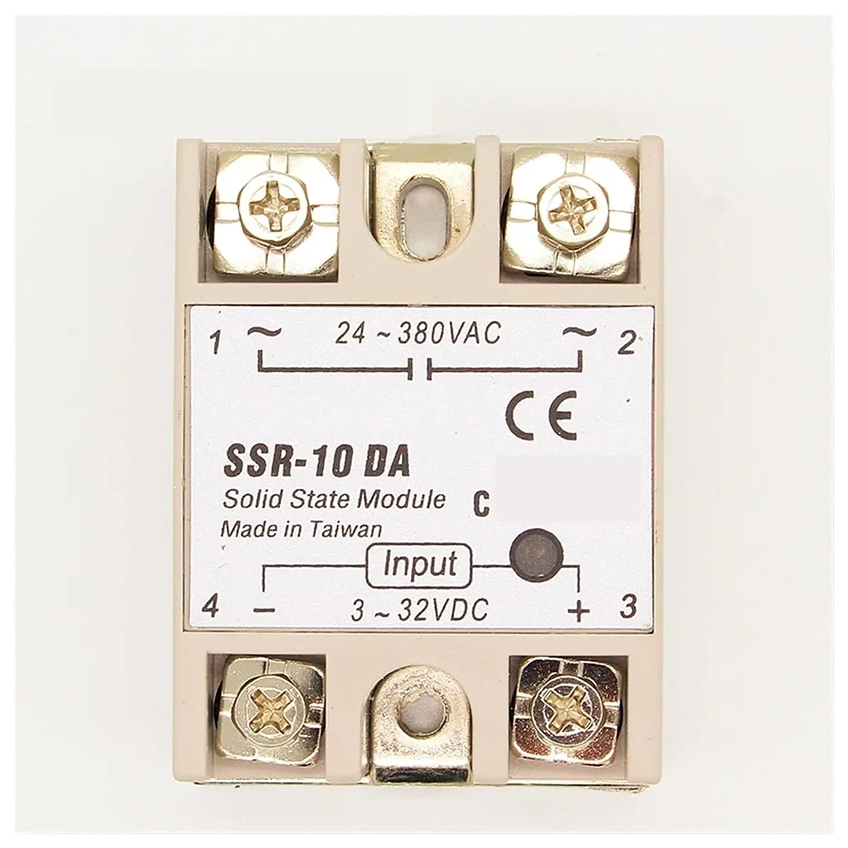 SSR 10DA 10A Actually 3 32V DC to 24 380V AC SSR 10DA Relay Solid State 1Pcs