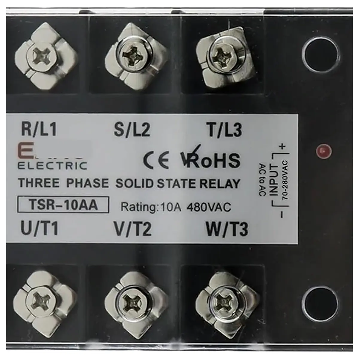 SSR 10AA 25A 40A 60A 80A Three Phase Solid State Relay AC Control AC 480V 70 280V Input Aluminum Heat Sink Heatsink C