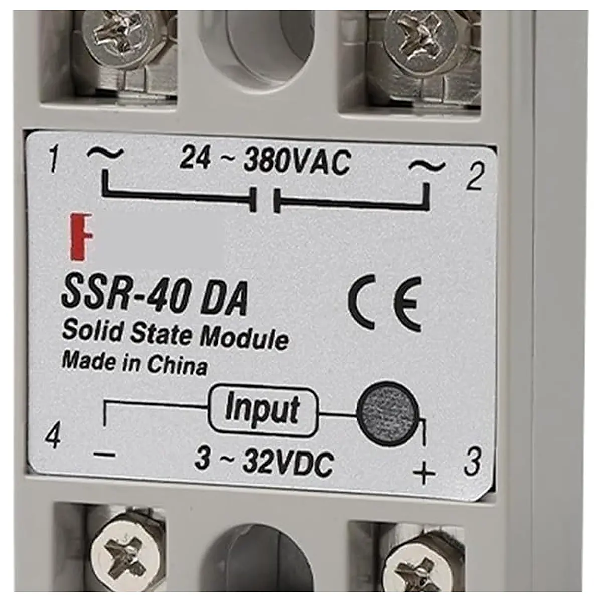10A SSR 25A Solid State Relay 40A Output 3 32VDC 24 480VAC 220V Single Phase DC to AC 40A Relay SSR HeatSink SSR 40DA DC Controls DC DD, SSR 10A
