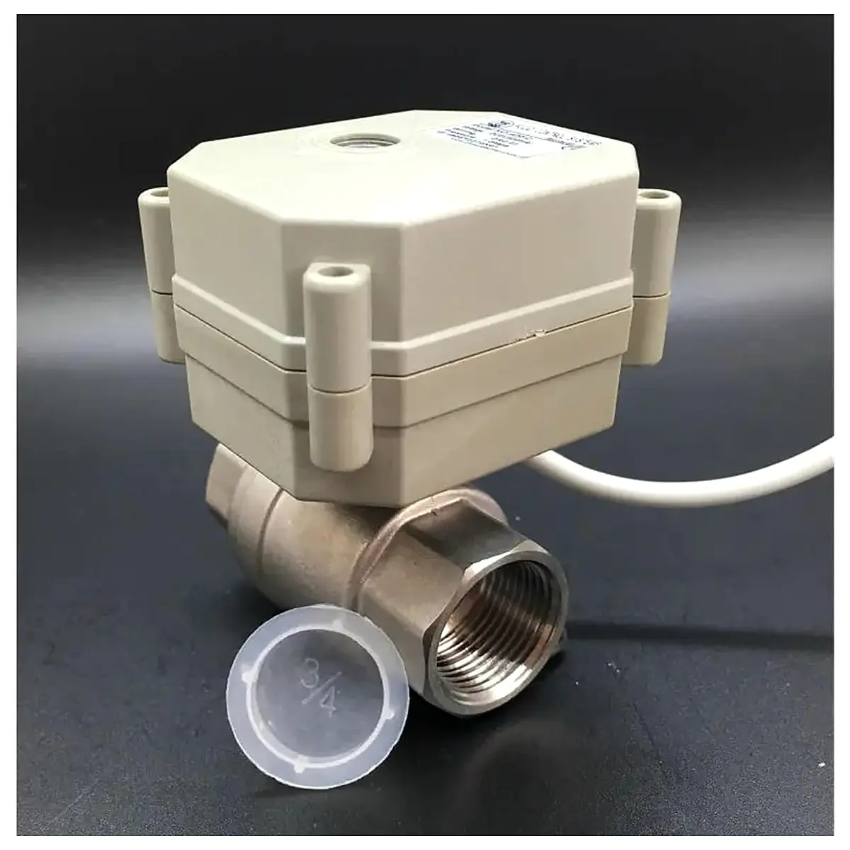 TFM20 S2 C DC9V 24V New 2 Way SS304 3 4 DN20 Modulating Valve 0 5V 0 10V or 4 20mA 5 Wire for Water Proportional Control Bsp, Output PWM 0V to 5V