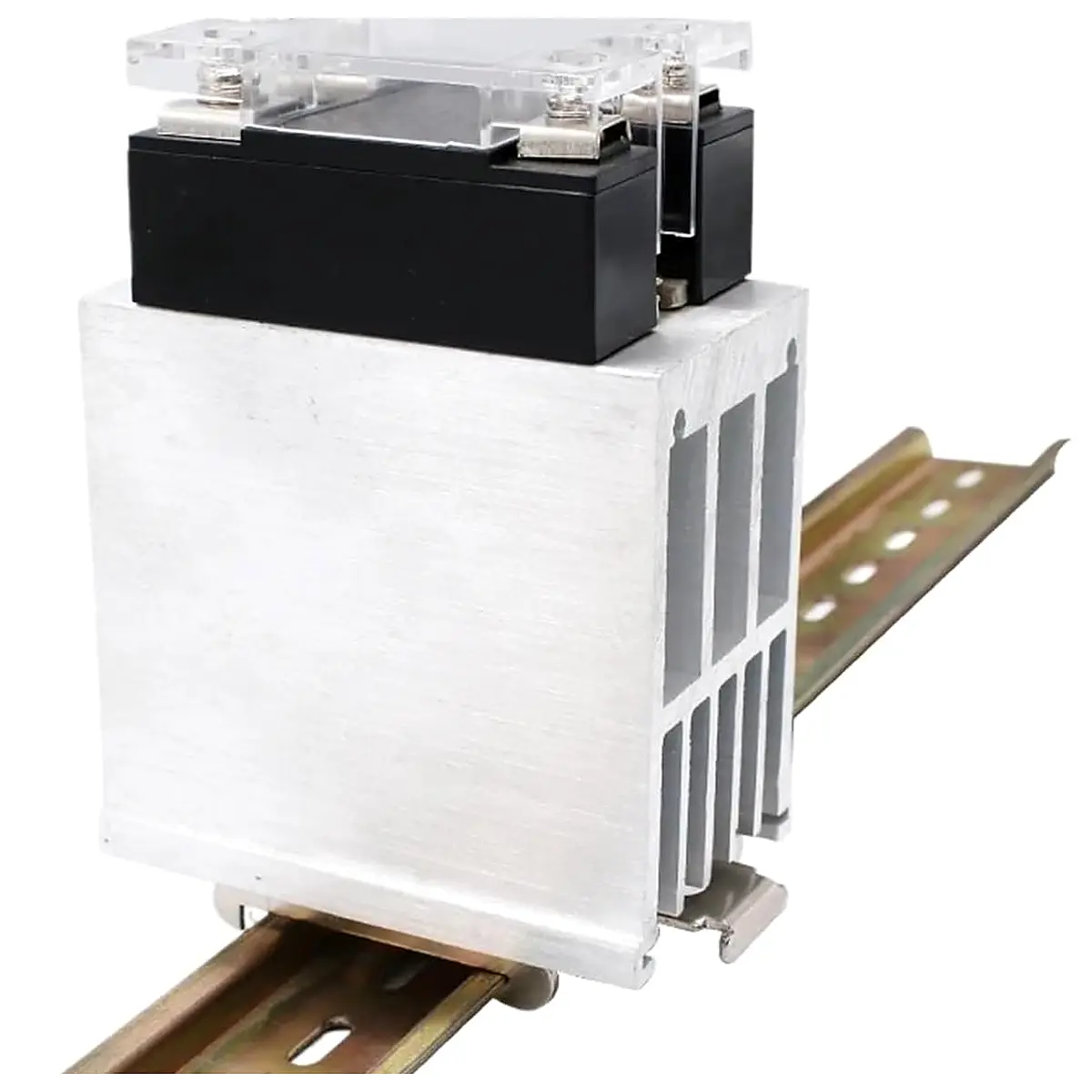 1pc 4 20MA 0 10V 0 5V Voltage Regulator Manual Single Phase Solid State Relay with Heat Sink 100A 120A 3 32VDC Switch On Off 120A, AC Control AC