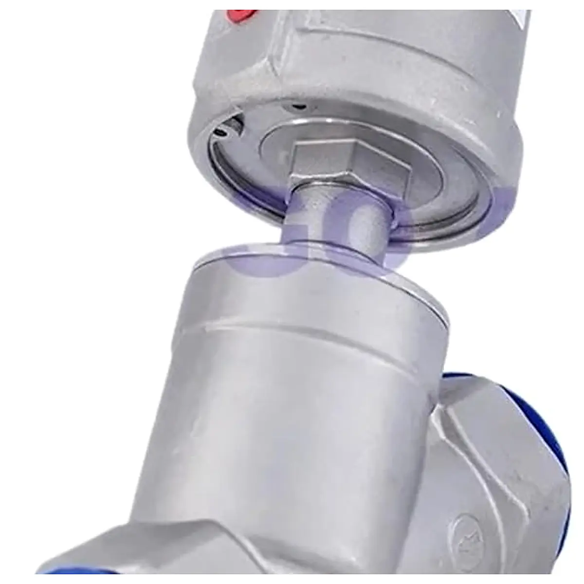 180C Pneumatic angle seat valve double acting stainless steel actuator DN65 2 1 2 inch normally close open air steam