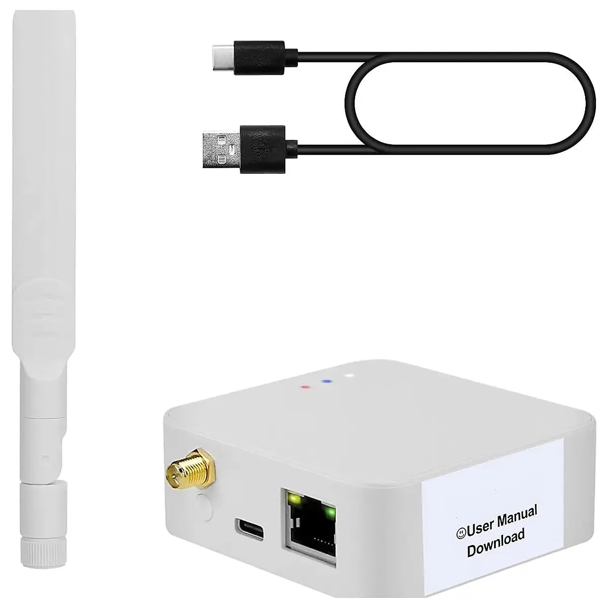 HMG 01 Plus Universal Gateway Universal Coordinator for CC2652P7 Module Black White with USB Cable WT