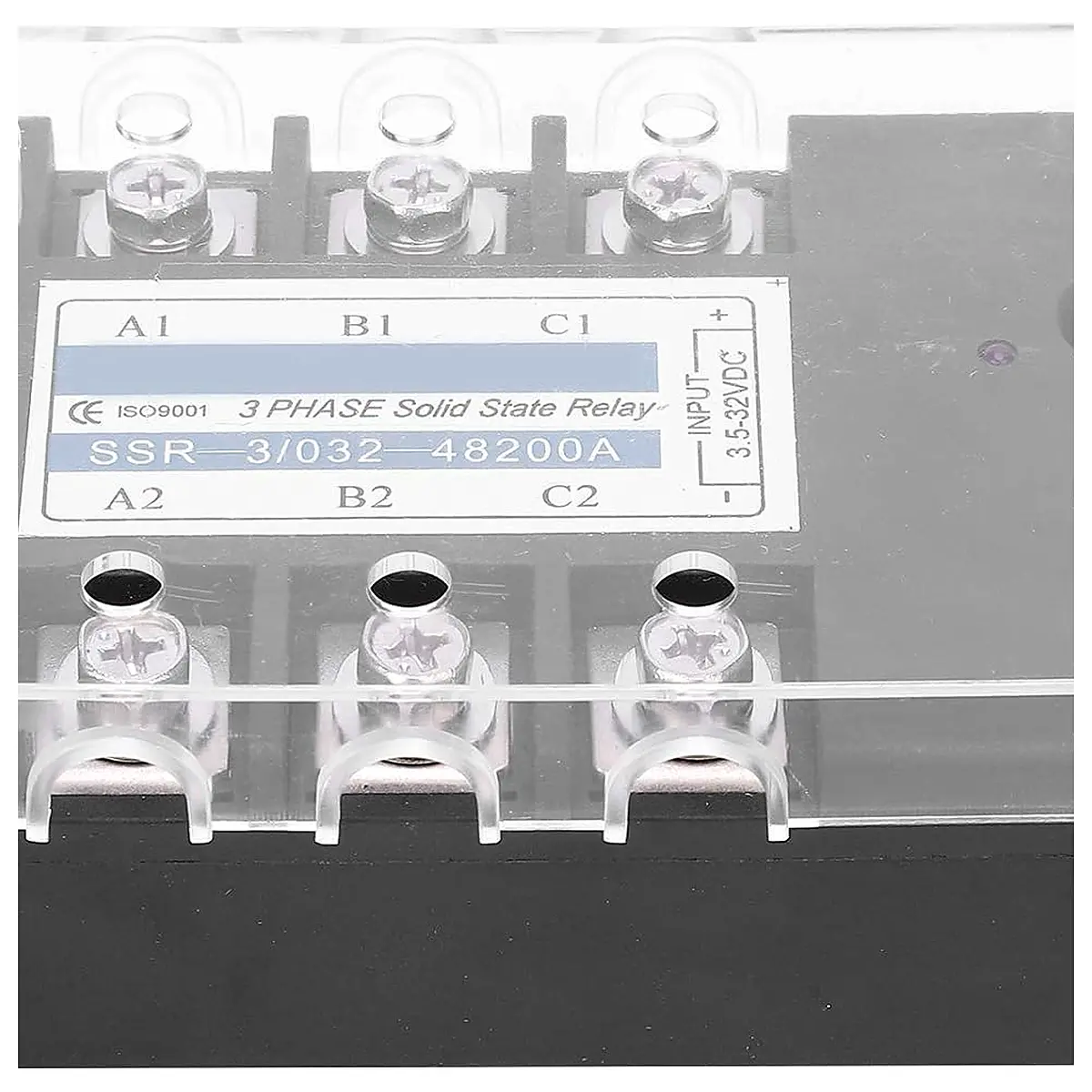 3 Phase Solid State Relay DC Control AC 480V 200A Industrial Automation Equipment Heat Sink