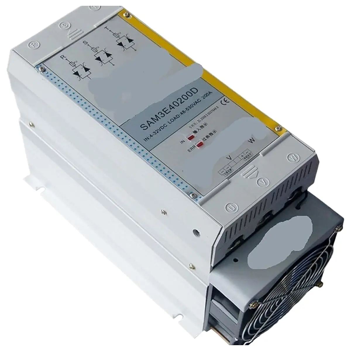 Three Phase High Voltage Power 200A Solid State Relay Complete Machine SAM3E40200D Built in Fuse