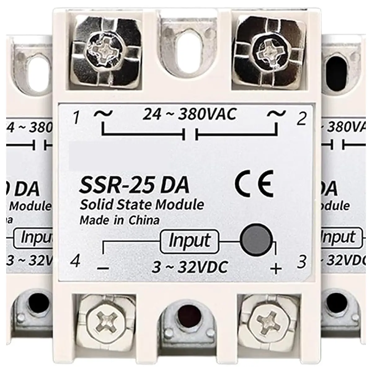 10A SSR 25A Solid State Relay 40A Output 3 32VDC 24 480VAC 220V Single Phase DC to AC 40A Relay SSR HeatSink SSR 40DA DC Controls AC DA, Medium