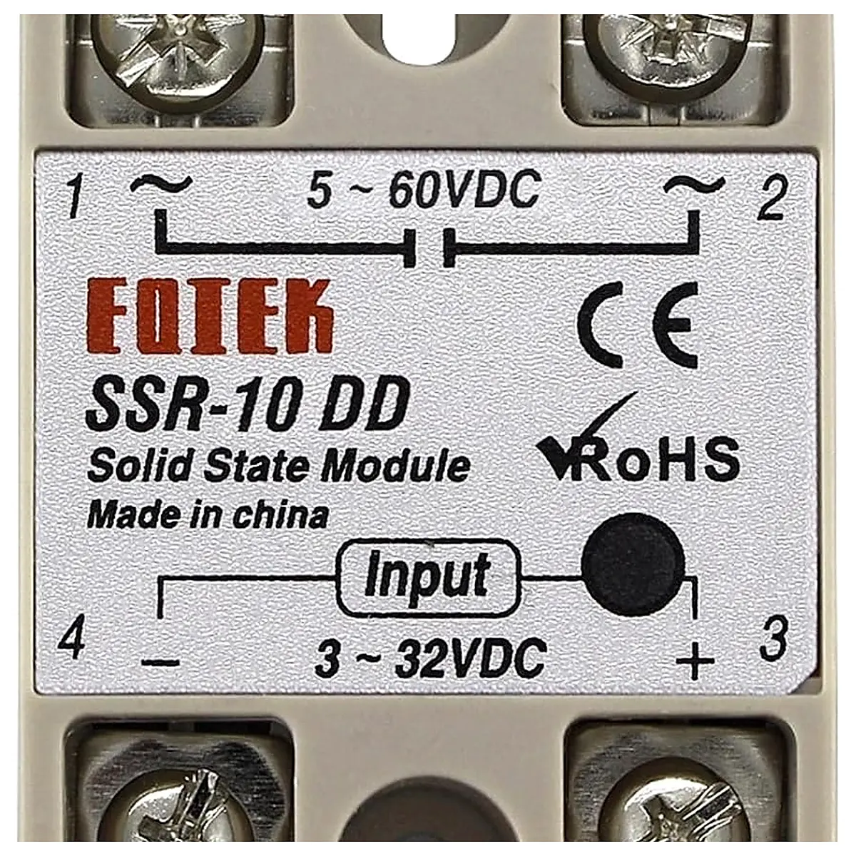 Solid State Relay Module DC 5 60V SSR 10DD SSR 25DD SSR 40DD 10A 25A 40A Input 3 32V DC Output SSR 40DD
