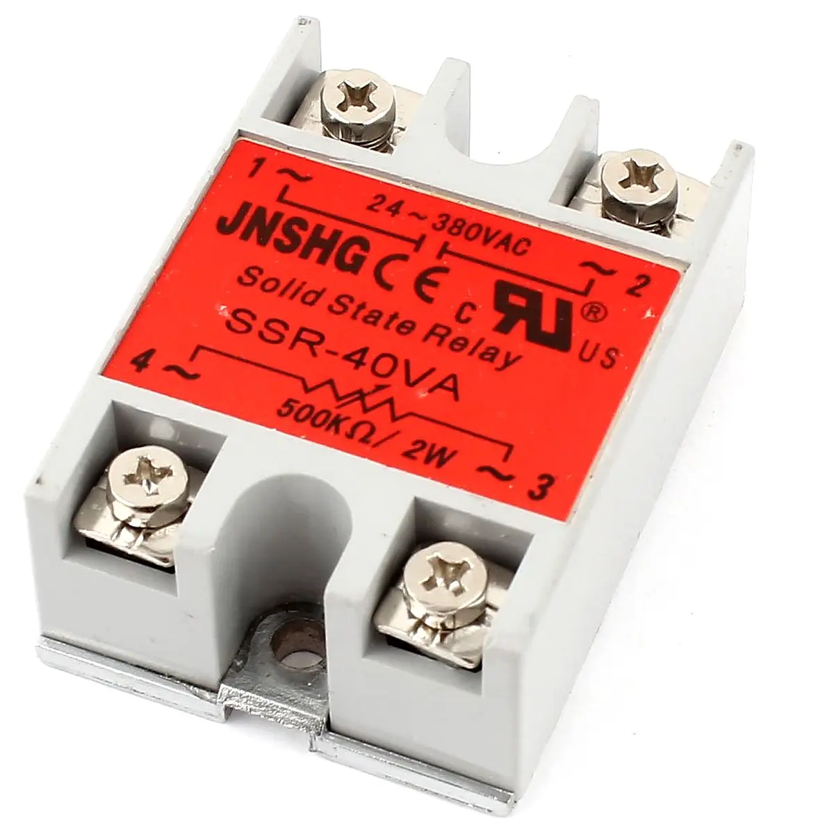 SSR 40VA AC24 380V 500K Ohm 2W Adjustable Resistance Solid State Relay
