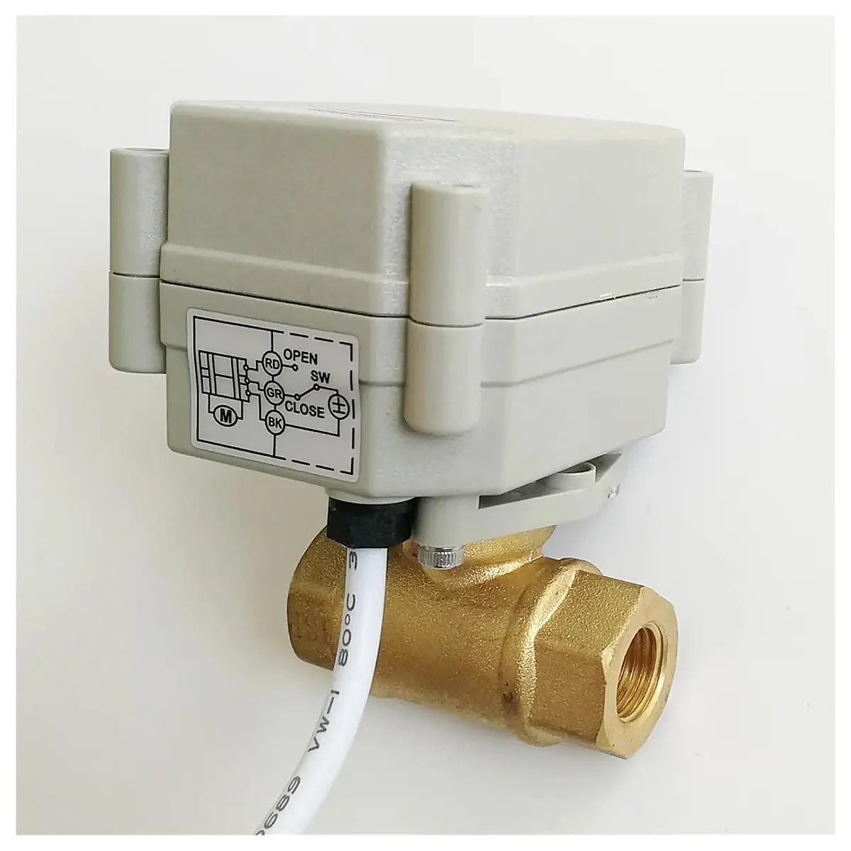 TFM8 B2 C 2 Way Brass 1 4 DN8 DC12V DC24V Proportional Valve Signal 0 5V 0 10V or 4 20mA for Water Modulating Control NPT, Output PWM 0V to 5V