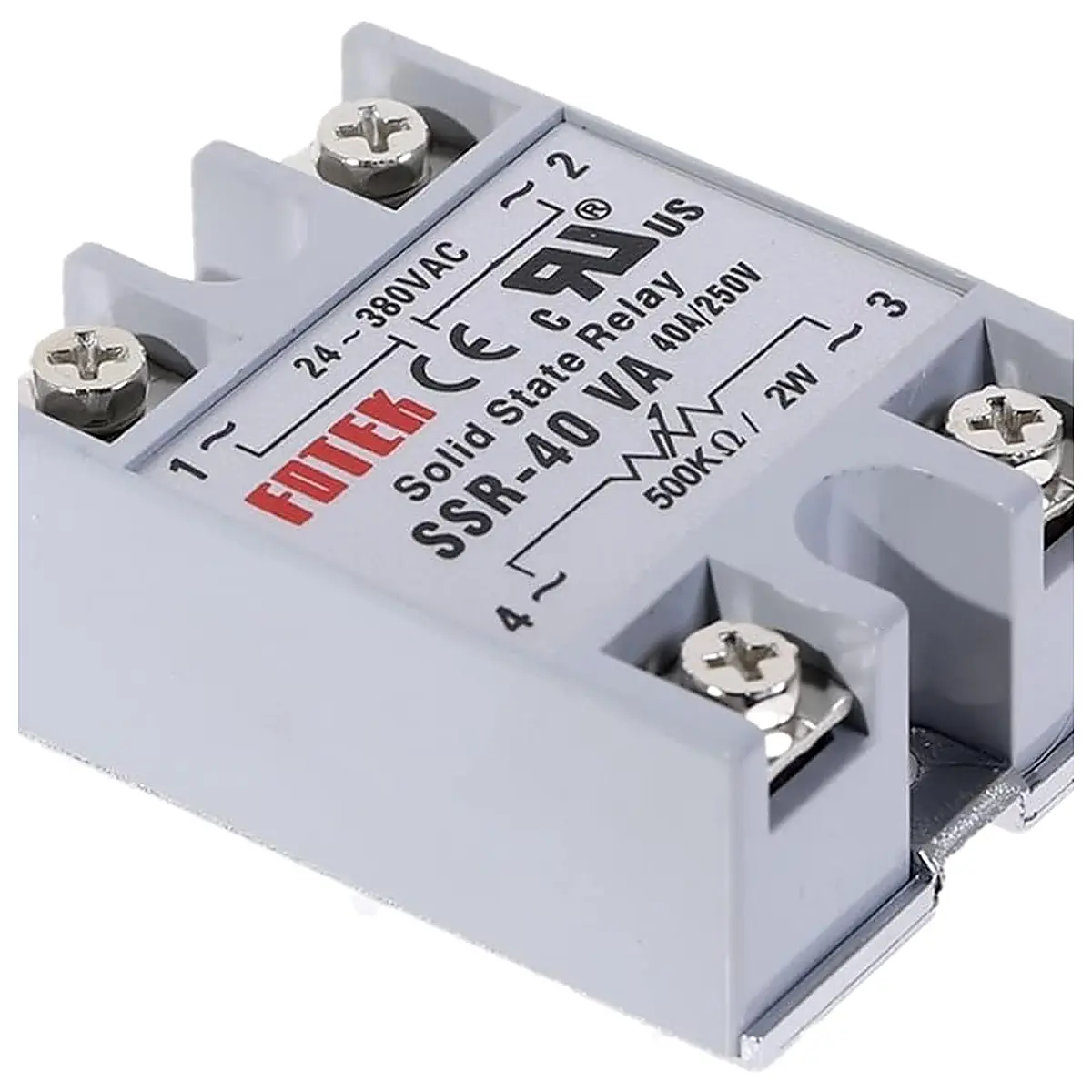 GUMMMY 1pc Solid State Relay Module SSR 40VA 40A External Control Potentiometer Input 24 380VAC Output