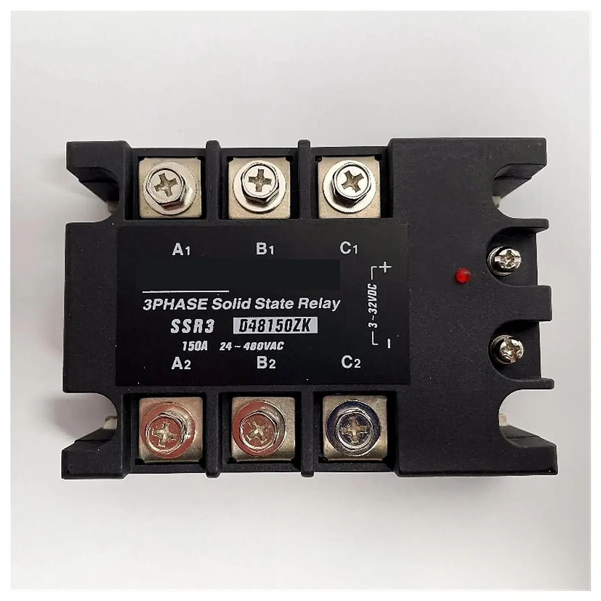DC Control AC SSR 120A 150A 200A High Current Enhanced Voltage 3 Phase 3 Phase Solid State Relay 24VDC 1Pcs SSR3 D48150ZK 150A